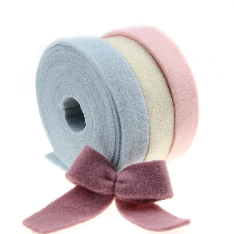 Цветная шерстяная войлочная тесьма для рождественской елки 5 метров 2 см