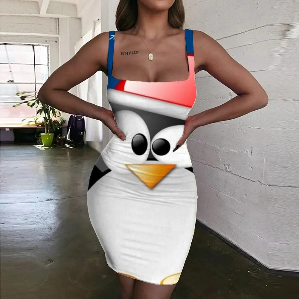 

Женский сарафан в стиле «хип-хоп», с 3D-принтом