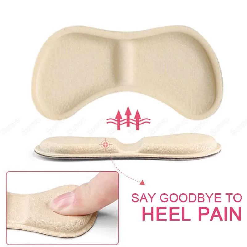 5 Pairs Sponge Heel Pads Adhesive Patch for Pain Relief High Heels Shoes Sticker Foot Care Liner Grips Insole Cushion Insert Pad