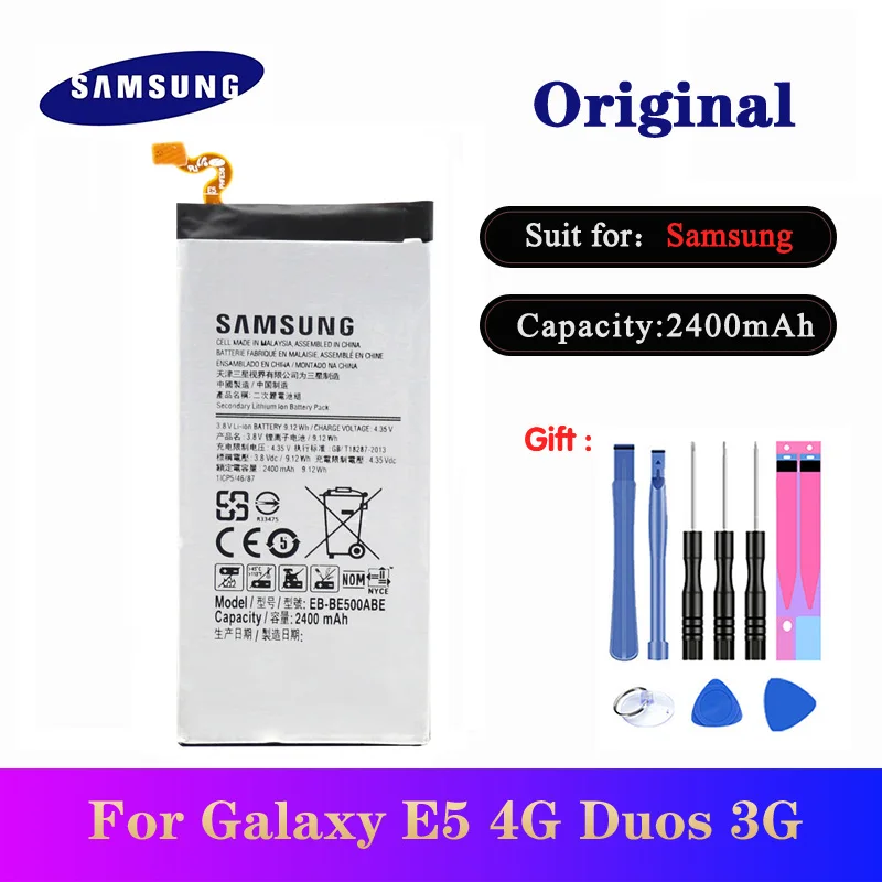 EB BE500ABE батареи для Samsung Galaxy E5 E500 E500H E500F SM оригинальный перезаряжаемый телефон Bateria