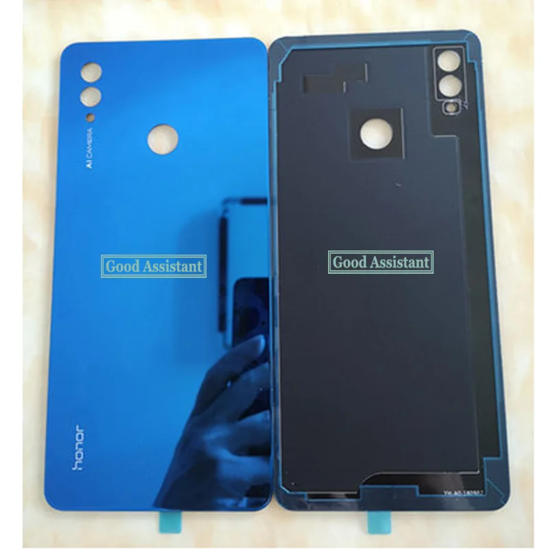 Черный/синий 6,95 дюйма для huawei Honor Note 10 задняя крышка батарейного отсека Корпус задней части стекла