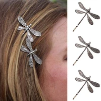 1pc vintage dragonfly hairpin for women bohemia wedding bridal hair accessories barrettes antique boho hair clip headdress