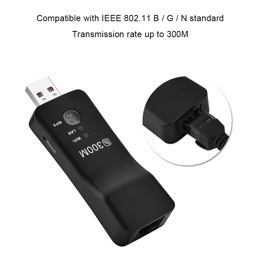 Мини 300 м USB Беспроводной ретранслятор усилитель сигнала AP WiFi Смарт ТВ сетевой