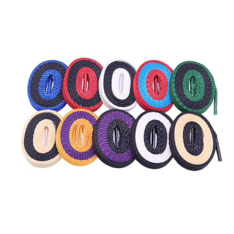 Coolstring 8MM Two Tone Color Laces 180CM Only Trendy Heat Sublimatea Shoelace Adult Unisex Shoestring 10 pairs/lot In Selling