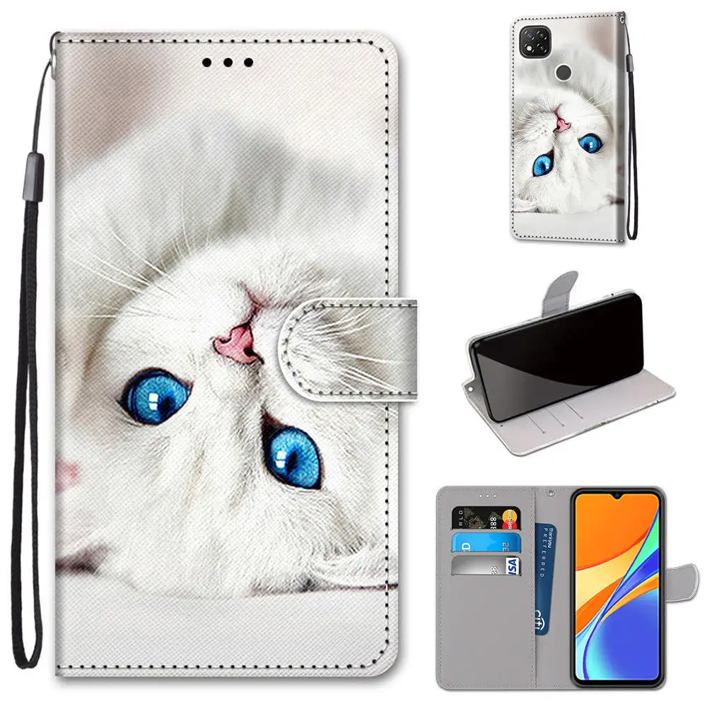 Case For Xiaomi Redmi 9C 10A Flip Case Book Leather Wallet Magnetic Cover For Redmi 9 C Redmi9c Phone Cases For Xiaomi Redmi 10A