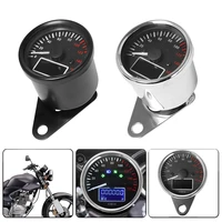 motorcycle retro lcd digital speedometer odometer multi function fuel gauge assembly 0160kmh instruments for honda yamaha
