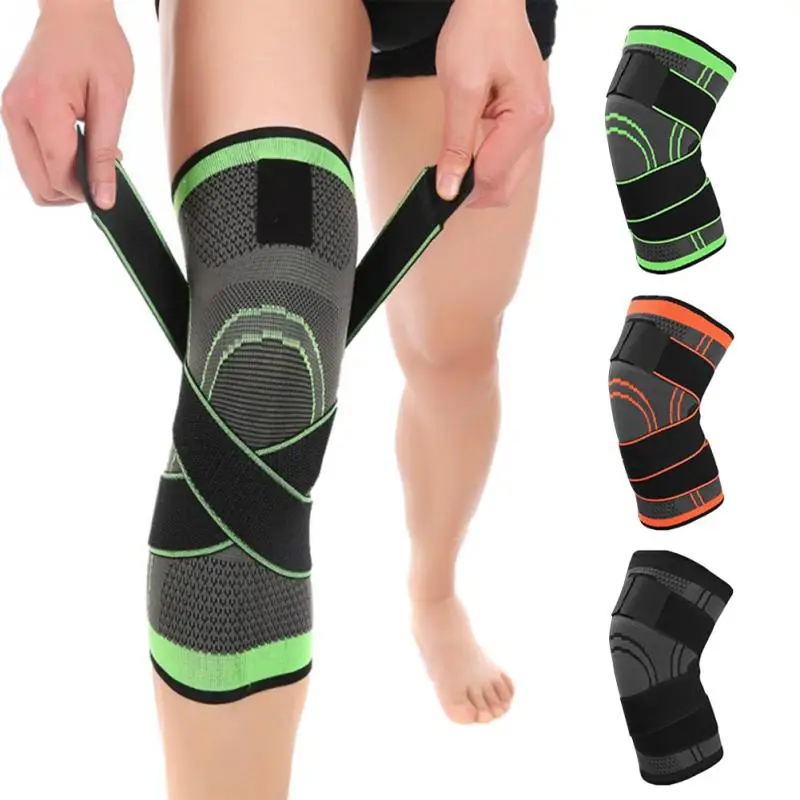 

1PC Knee Support Professional Protective Sports Knee Pad Breathable Bandage Knee Brace Basketball Tennis Cycling Sports Safety
