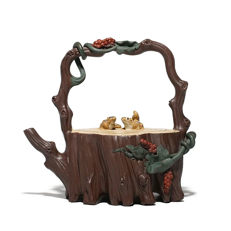 

beam teapot changyuehong pure handmade purple clay teapot authentic raw ore section mud bubble teapot sand in the rain