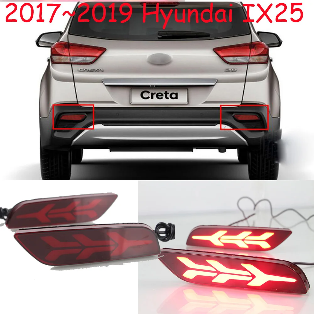 Год задний фонарь для hyundai IX25 Creta задний фонарь автомобильные аксессуары светодиодный DRL Taillamp для IX25 Creta противотуманные фары