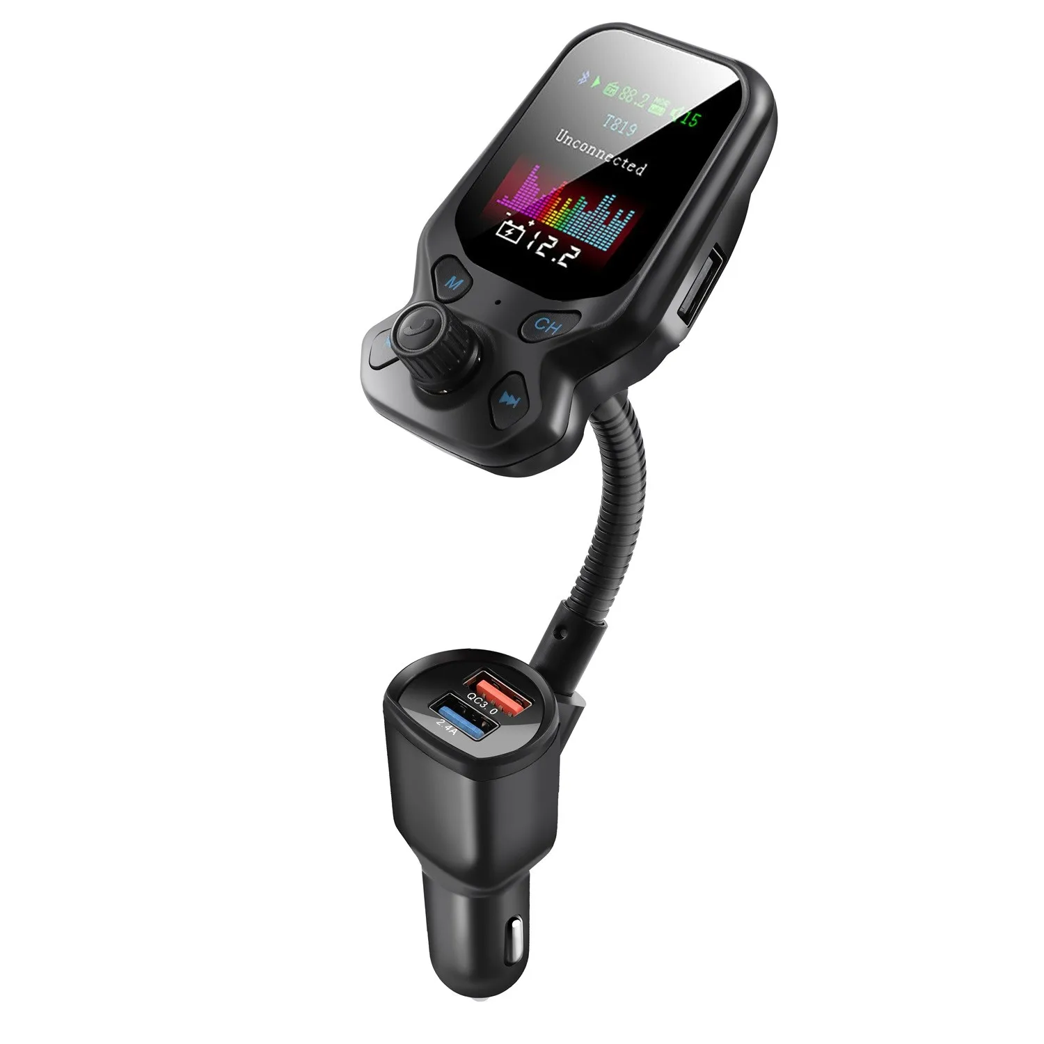 Автомобильный FM-передатчик Bluetooth 5 0 USB автомобильное зарядное устройство AUX