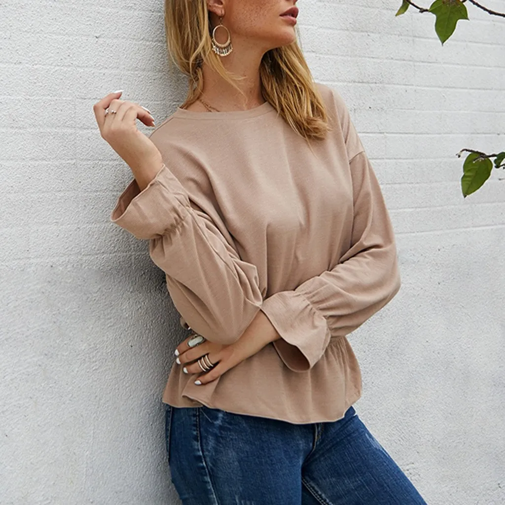 2019 Размеры: S XL для женщин Модные женские повседневные свободные однотонные Цвет