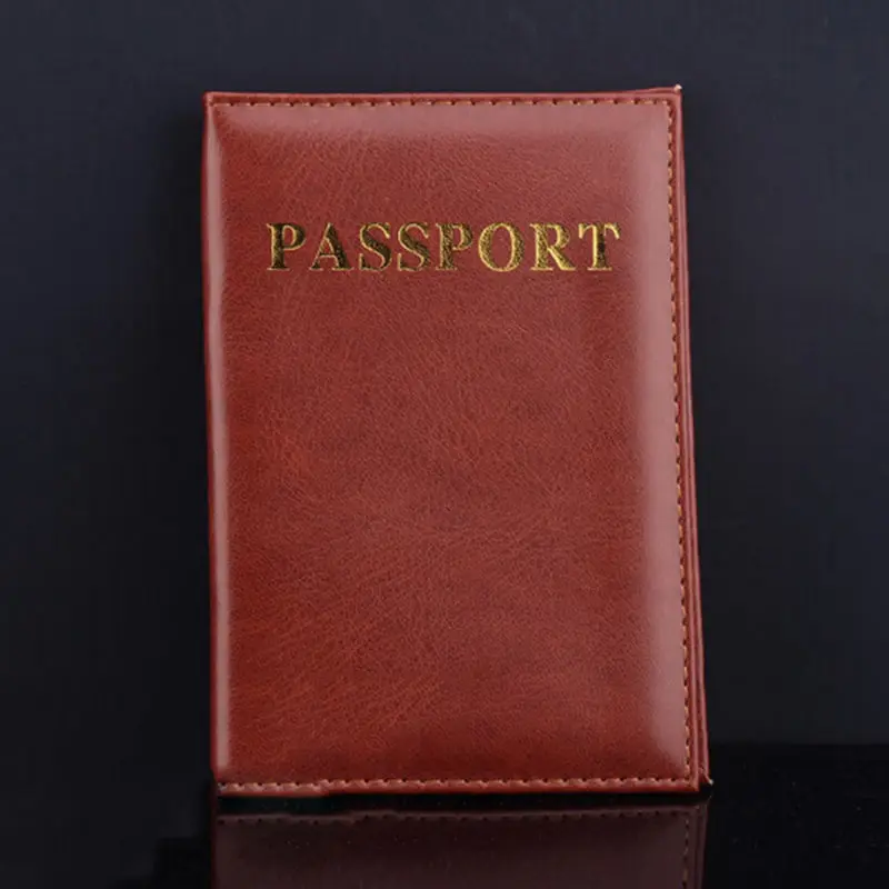 

4 Colors 1pcs Fashion Passport Cover PU Leather ID Holders Documents Bag Casual Travel Passport Holder Card Case