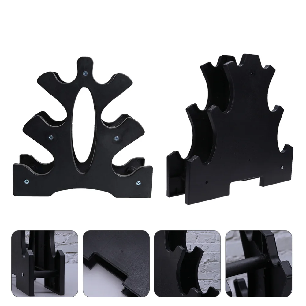 

2pcs Chic Dumbbell Organizer Storage Bracket Simple Dumbbell Display Rack