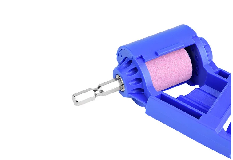 Urijk Grinding Wheel Drill Bit Sharpener Portable Wear Resisting Corundum Grinding Wheel Electric Titanium Drill Auxiliary Tool