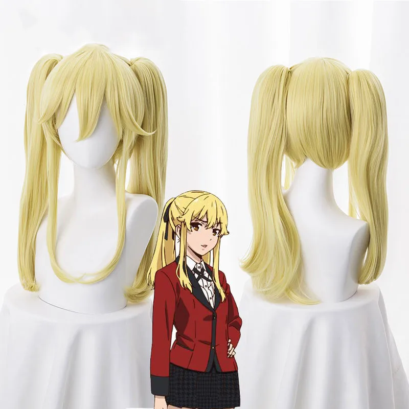 

Kakegurui Compulsive Gambler Mary Saotome Momobami Kirari Jabami Yumeko Synthetic Hair Cosplay Decoration Anime Wigs +Wig Cap