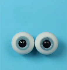 Bjd кукла 12 мм и 14 мм стеклянный глаз - Цвет: Синий