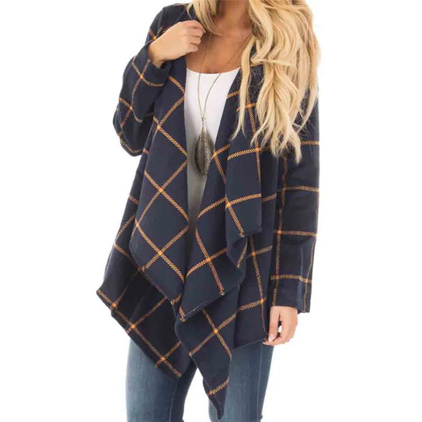 Женская куртка теплое пальто женская клетчатая рубашка с широкими рукавами