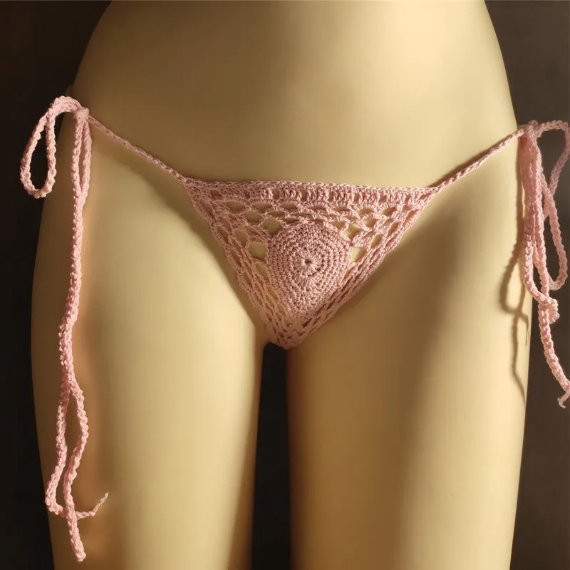 13 цветов женские вязаные стринги мини-бикини микро-купальники бикини для загара |