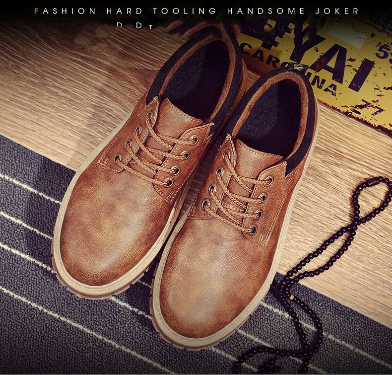 

2020 Men Casual Leather Shoes Men Martins Leather Shoes Work Safety Shoes Winter Waterproof Ankle Botas Genuine Leather Oxfords