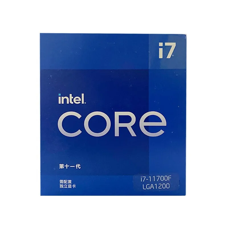 

Original Intel Core i7-11700F Processor 16M Cache Up to 4.90GHz 14nm TDP-65W LGA1200 8-Cores 16-Threads Desktop CPU