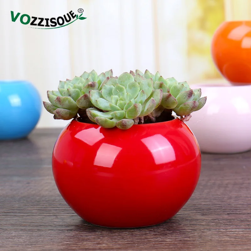 Nordic Style Ceramic Small Flower Pot Plant Succulent for Planters Succulents Decorative Cute Mini Cactus Pots | Дом и сад