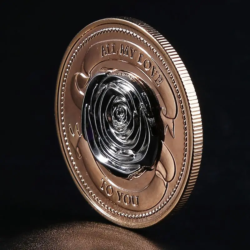 

Three-dimensional rose love Collection Gift Souvenir Art Metal Antiqu Lovers Gift