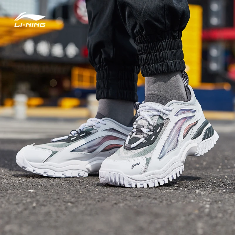 Li-Ning/Женская обувь AURORA WINDWALKER, стиль жизни, Ретро стиль, прочная подкладка, спортивная обувь для фитнеса, удобные кроссовки AGLP108 YXB318