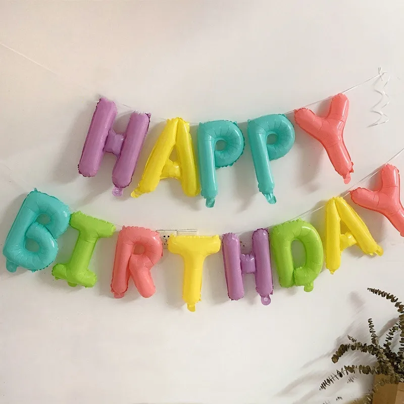 16 дюймов красочные конфеты с днем рождения воздушные шары Детские вечерние фон