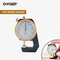 owden micrometer tester 0 10mm dial thickness gauge leather paper thickness meter tester