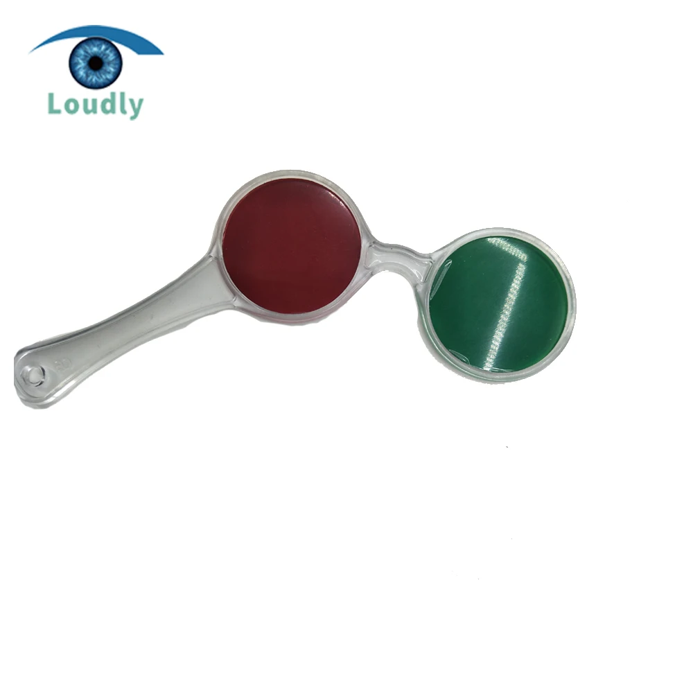 Премиум фиксированный пластиковый оптометрический | Зеленый или красный