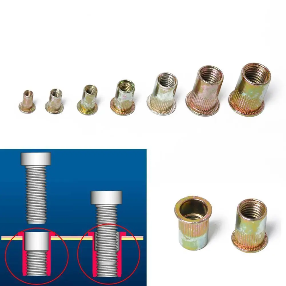 100/165/210 шт. заклепки из углеродистой стали |