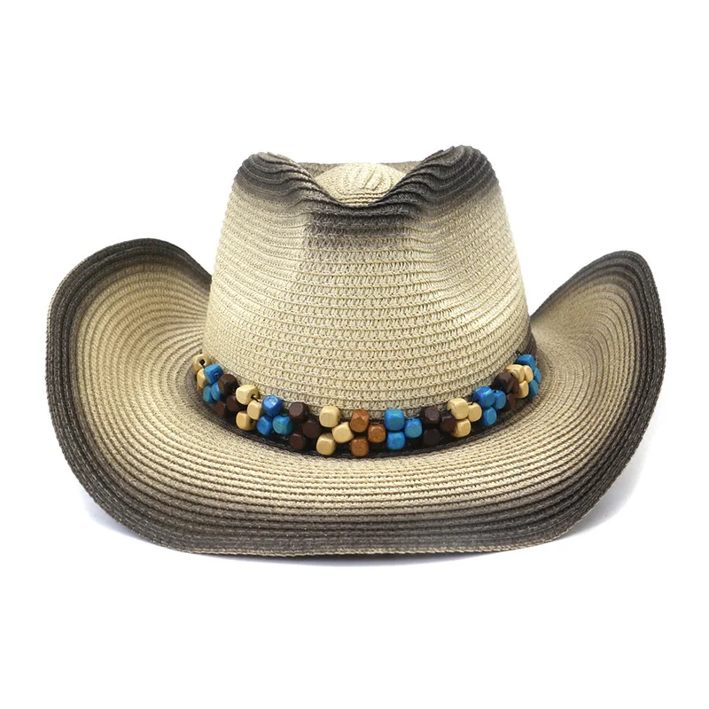 

Ковбойская шляпа в западном стиле для мужчин и женщин, натуральная соломенная уличная шляпа ручной работы, модная джазовая шляпа, кепка, опт...