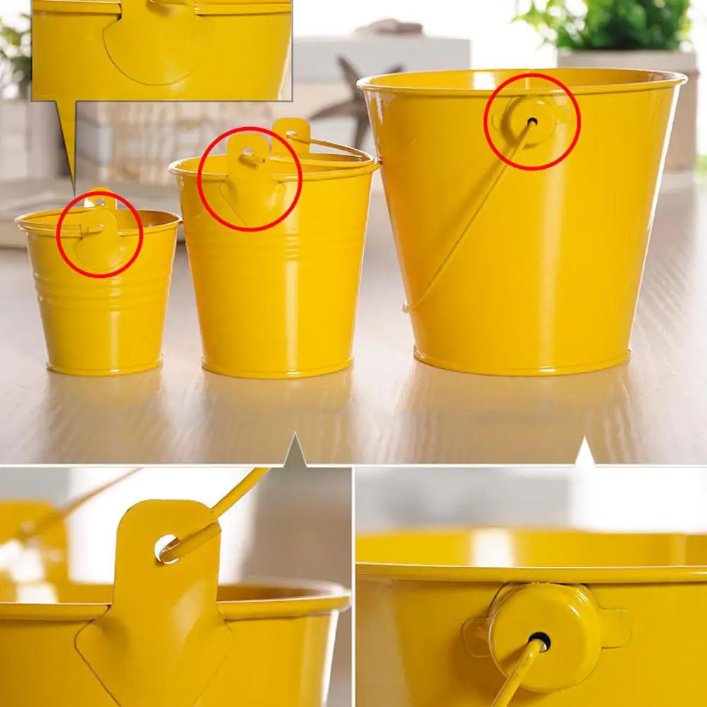 Высококачественная маленькая железная цилиндрическая жестяная мини Ванна