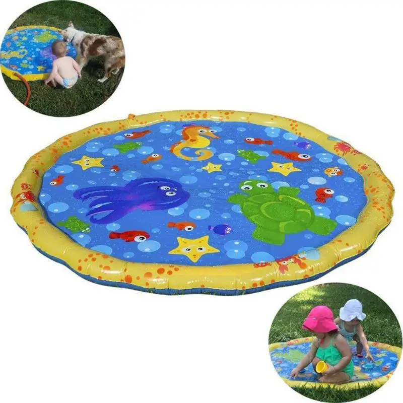 Inflatable Cushion Play Water Toy Mat Children Outdoor Games Sprinkler Pad Baby Kids Products Gifts | Мать и ребенок