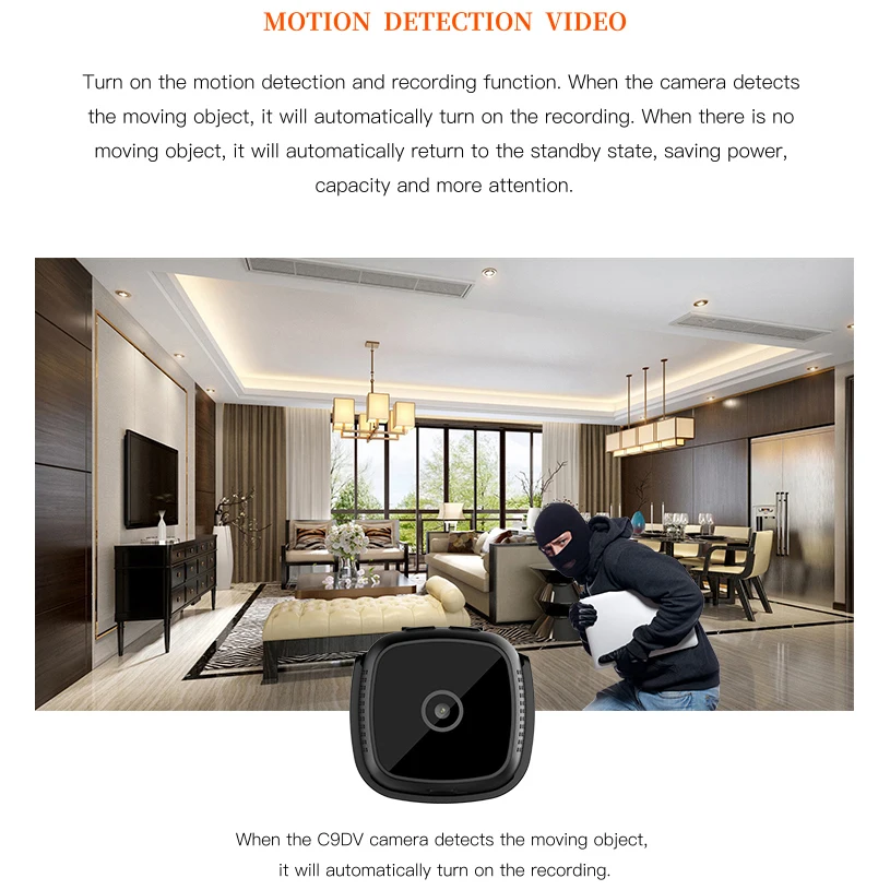 Камера Camsoy C9 Full HD 1080p тело Wi Fi ночное видение маленькая секретная микро видео мини