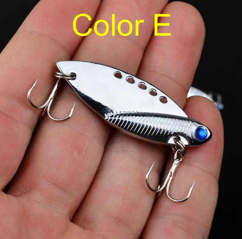 

11g 3D Eyes Fishing Metal Hard Bait Crankbait Lures Bass VIB Blade Tackle for Bass Pike Perch Fishing