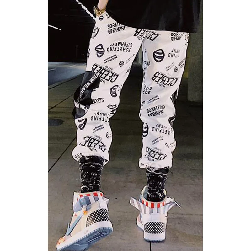Мужские Студенческие Новинка весна-осень 2020 хип-хоп трендовые мужские брюки до