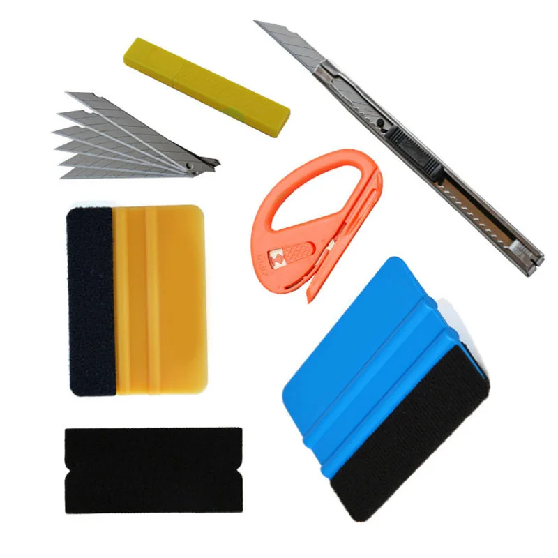 

Kit Vinyl Wrapping Tools Safety Scraper Application Convenient Installation