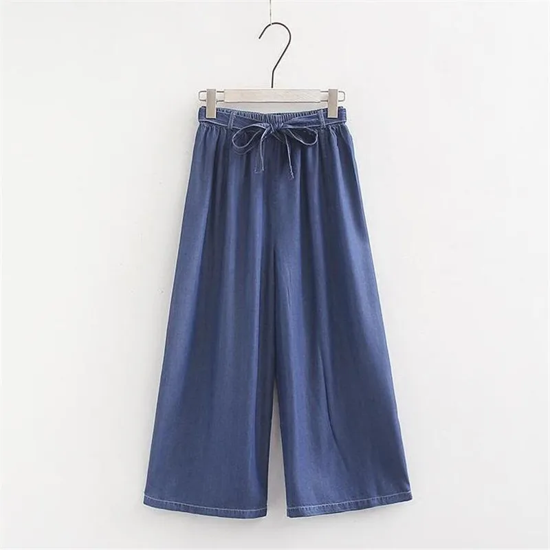 Женские джинсы в Корейском стиле свободные с тонкой талией джинсовые брюки