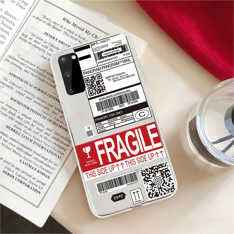 Phone Case For Samsung S20 Ultra S10 Lite S9 S8 Plus S7 Simple Dhl Express Clear Soft Case for Samsung Note 20 10 Pro 9 8 cover