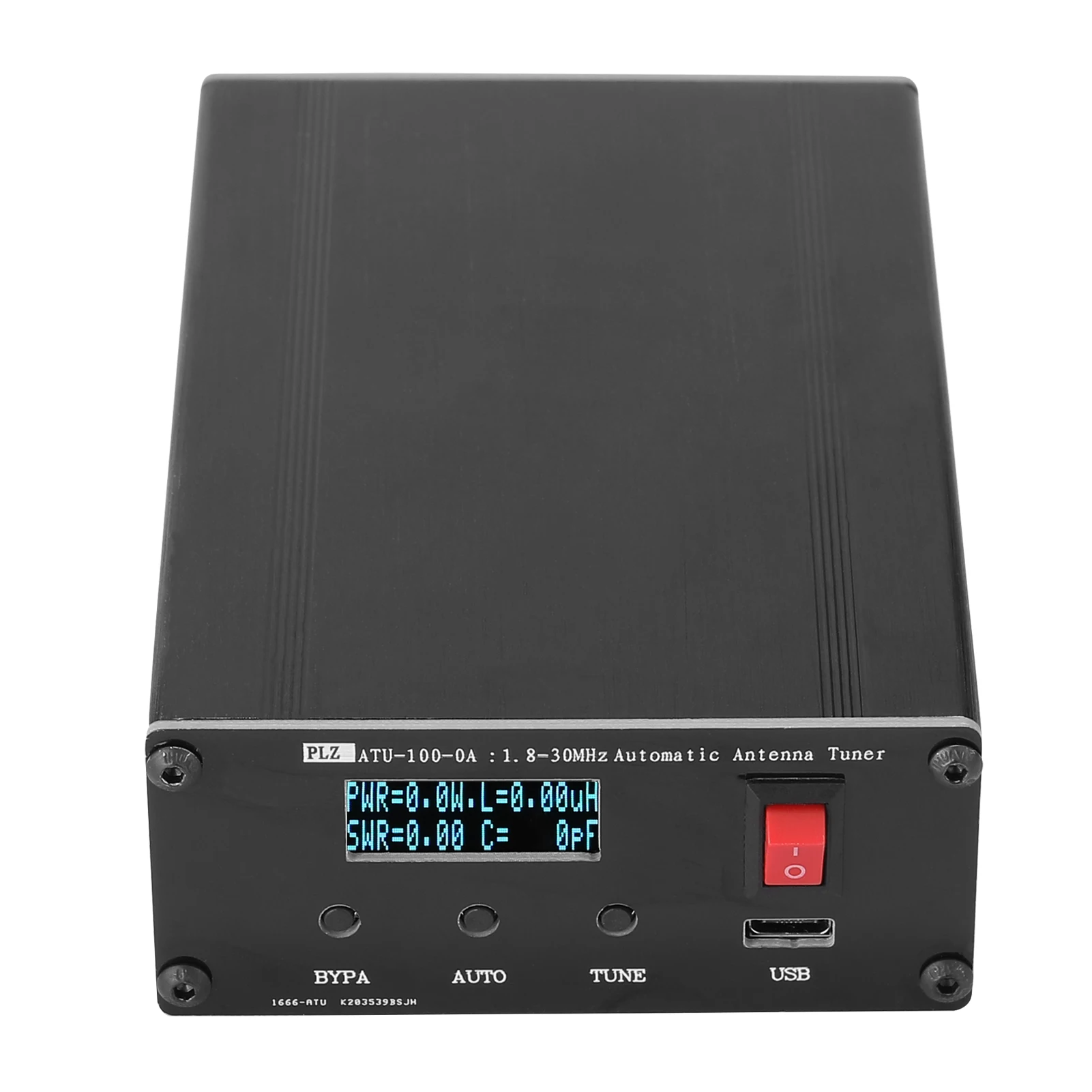 

ATU100 1.8-55Mhz Automatic Shortwave Antenna Tuner USB Type-C Rechargeable with 0.96inch OLED Display Shortwave Radio Stations