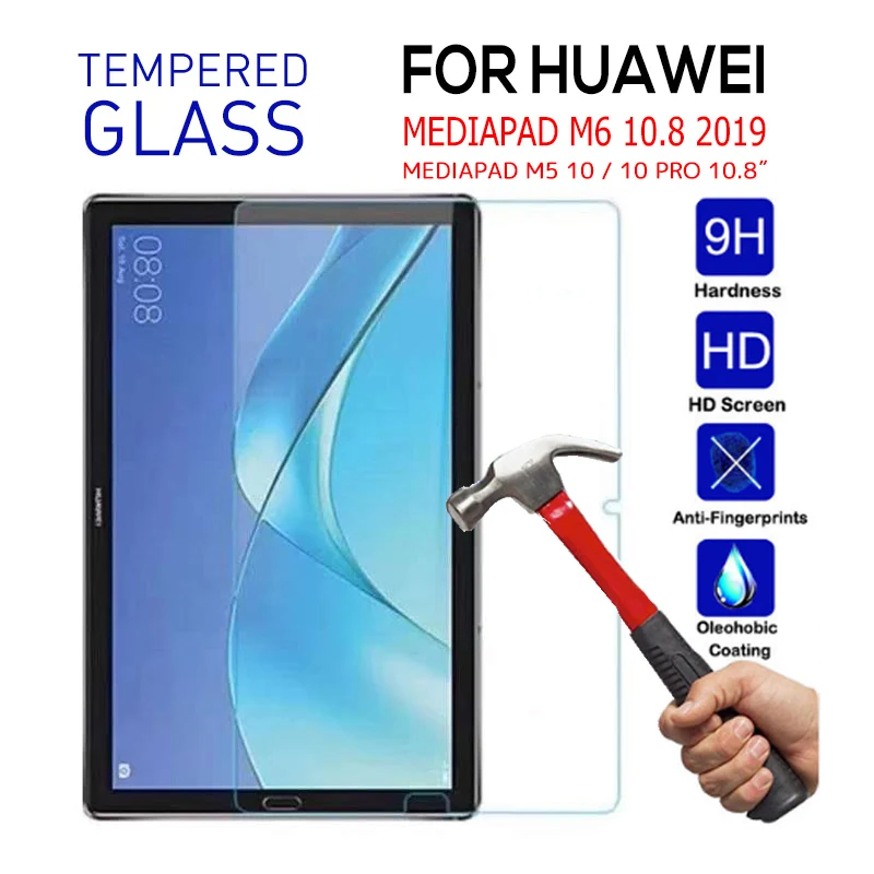 For M6 10.8 or M5 10 Закаленное стекло для huawei Mediapad M5 10 Pro M6 10,8 Защитная пленка для экрана планшета защитная пленка для huawei M6 8,4 - Цвет: For M6 10.8 or M5 10