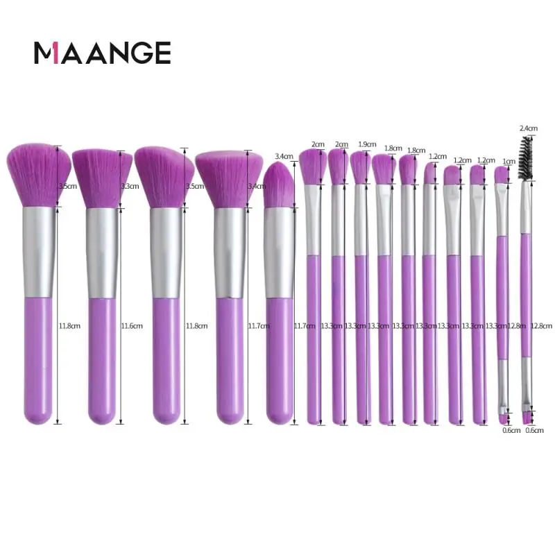 

15PCS Makeup Brushes Set Cosmetic Brush Eye Shadow Foundation Brush Eyebrow Blush Double-ended Eyelash Make Up Beauty Brush Tool