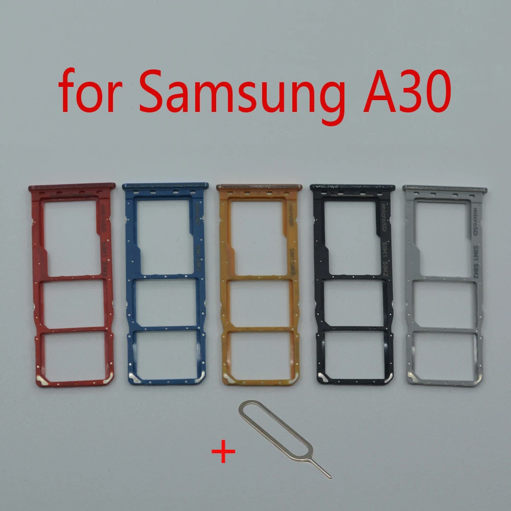 Держатель для SIM-карты Samsung Galaxy A30 A305 A305F A305FN A305G A305GN, оригинальный мобильный телефон адаптер со слотом для карты Micro SD