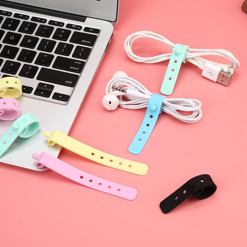 Многоразовый силиконовый держатель для кабеля BUBM | Электроника