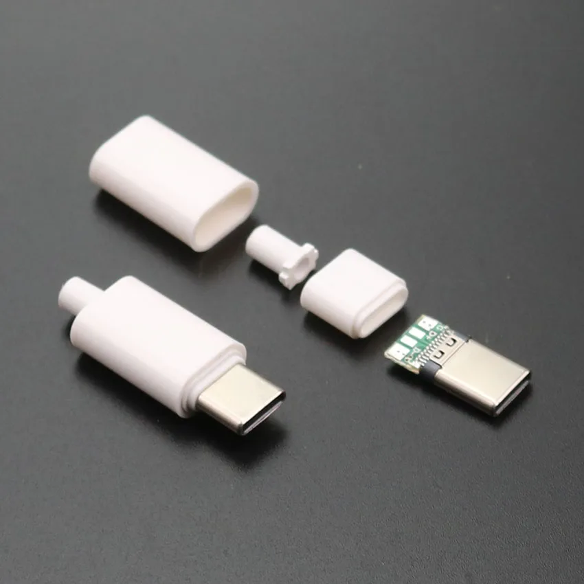 Штекерный разъем YuXi USB 3 1 типа C 10 шт. с печатной платой 24 контакта для сварки