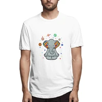 elephants yoga autism buddha meditation awareness graphic tee mens short sleeve t shirt cotton funny tops