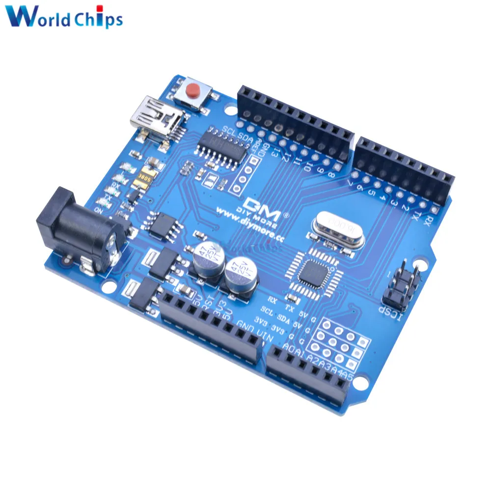 Мини-USB-плата R3 ATmega328P ATmega328 CH340 CH340G микроконтроллер сменный ATmega16U2 без USB-кабеля |
