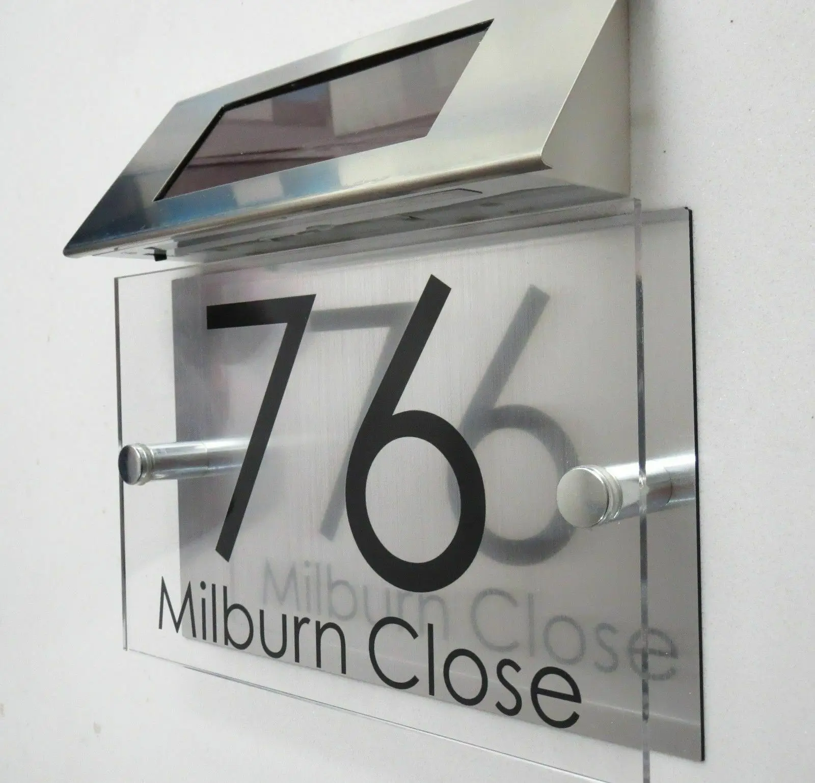 MODERN House Signs Plaques address number Apartment house Numbers 1 - 9999 SOLAR LIGHT street Name LED | Обустройство дома