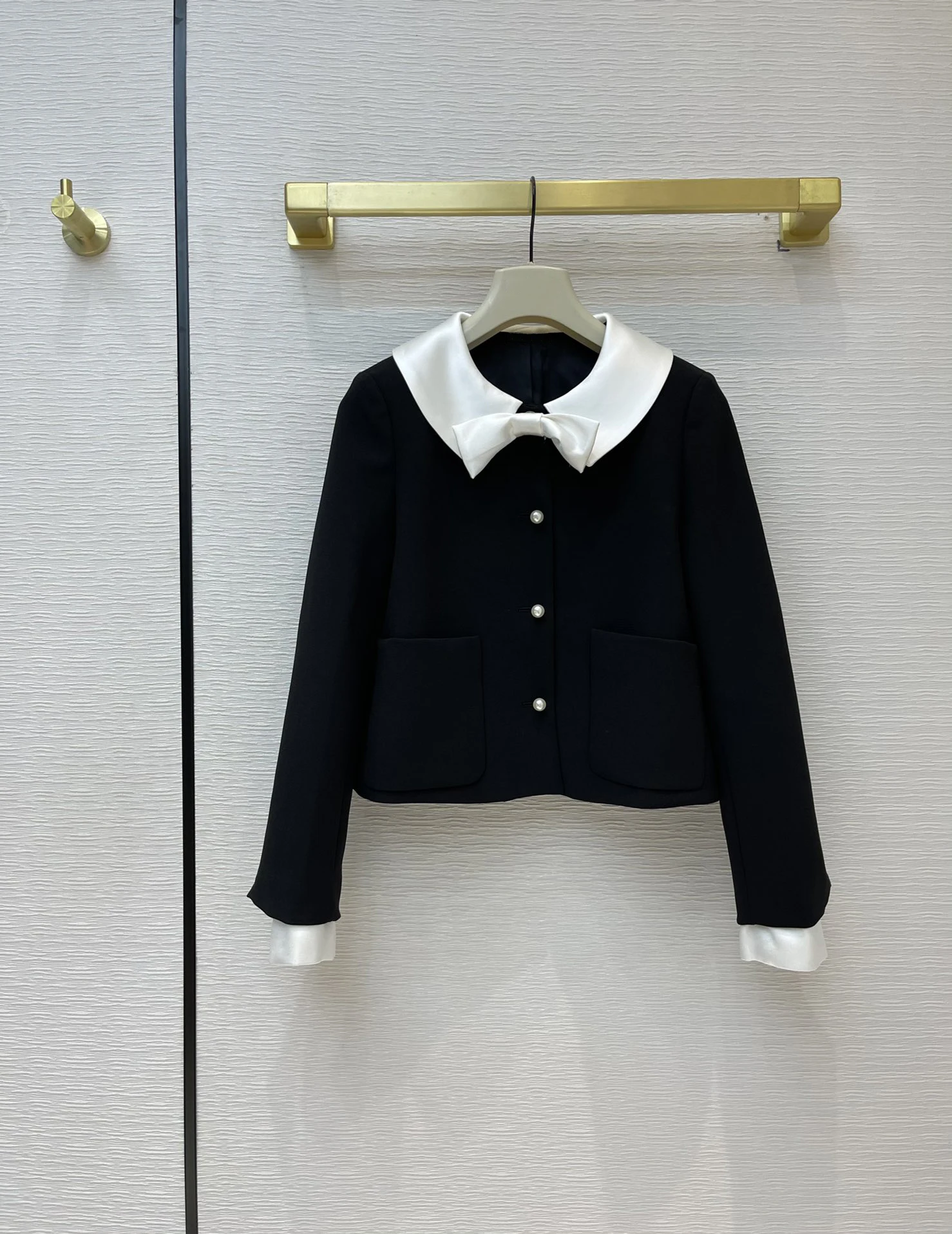 New Ladies Fashion 2021 Suit Doll Collar Short Jacket + Skirt 2 Piece Set 0106